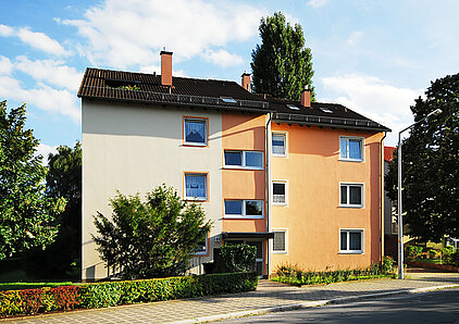 Straßenansicht Wohnanlage Nürnberg, Leopoldstraße