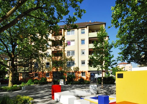 Gebäude Wohnanlage Fürth, Herrnstraße 85 vor Stresemannplatz