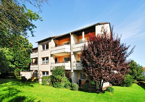 Gartenansicht Wohnanlage Nürnberg, Leopoldstraße