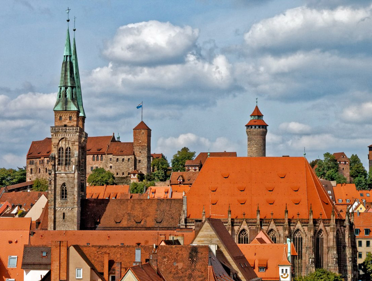 Ansicht der Nürnberger Burg